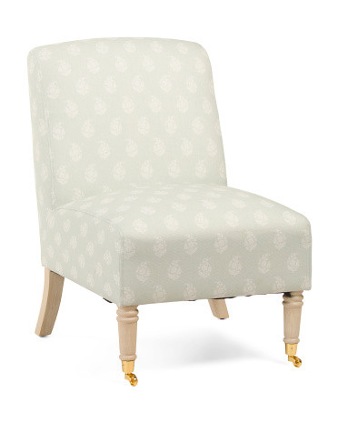 Printed Accent Chair On Castor Feet | Furniture & Lighting | Marshalls | Marshalls