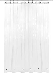 Barossa Design X-Long Shower Curtain Liner with 6 Magnets - 72" x 92", Waterproof PEVA Shower Lin... | Amazon (US)