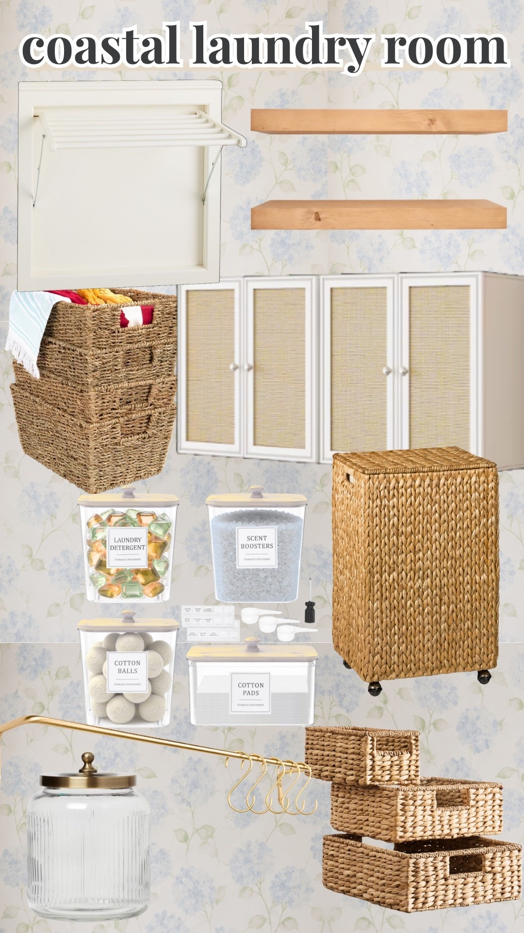 coastal laundry room, laundry room decor, coastal home, beach house style, laundry room inspiration, coastal decor, laundry room makeover, laundry room organization, coastal farmhouse, blue and white decor, woven baskets, laundry storage, home organization, coastal aesthetic, laundry room ideas, cottage coastal, light and airy home, laundry room styling, functional decor, beachy home decor, coastal living, neutral home decor, laundry essentials, home design inspiration, organized home, laundry room shelves, coastal interiors, fresh home style, laundry room refresh, serene home decor