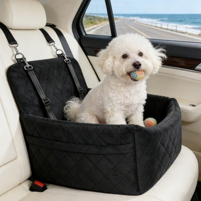 Detachable Dog Car Bed with Storage Pockets, No Installation, Portable Pet Seat for Travel, Home, and Camping Use, Black | Target