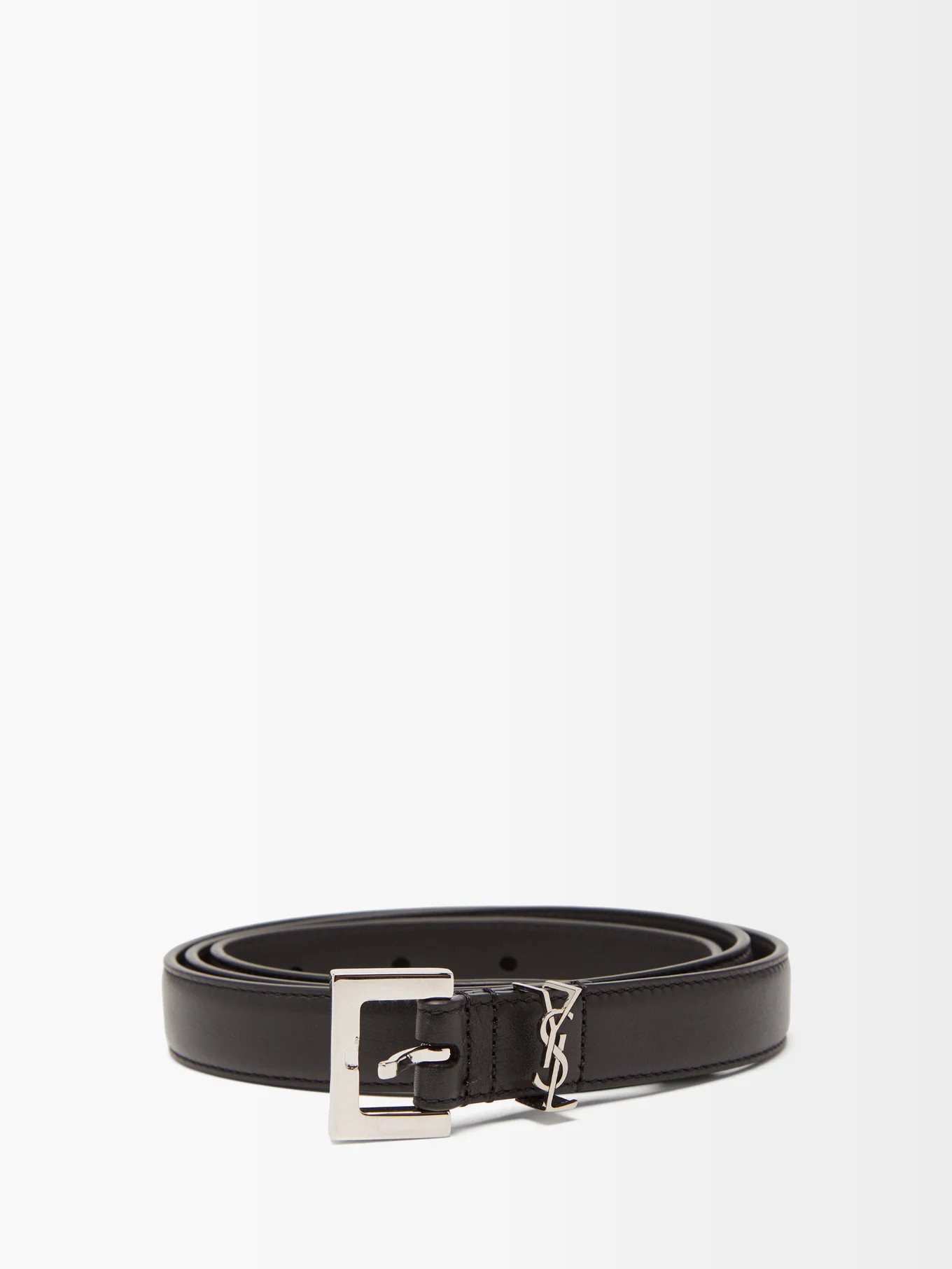 YSL-plaque leather belt | Saint Laurent | Matches (UK)
