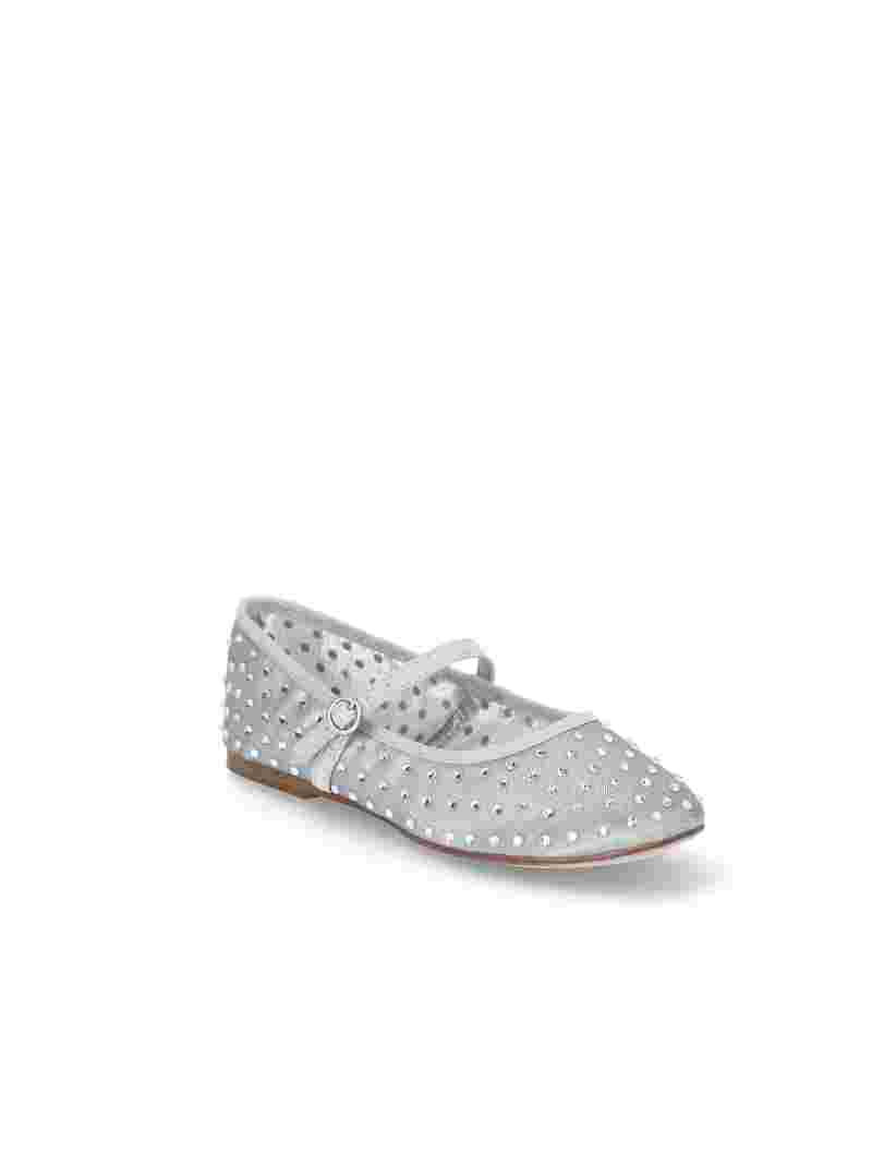 Madden NYC Little Girl & Big Girl Mesh Rhinestone Ballet Flats | Walmart (US)