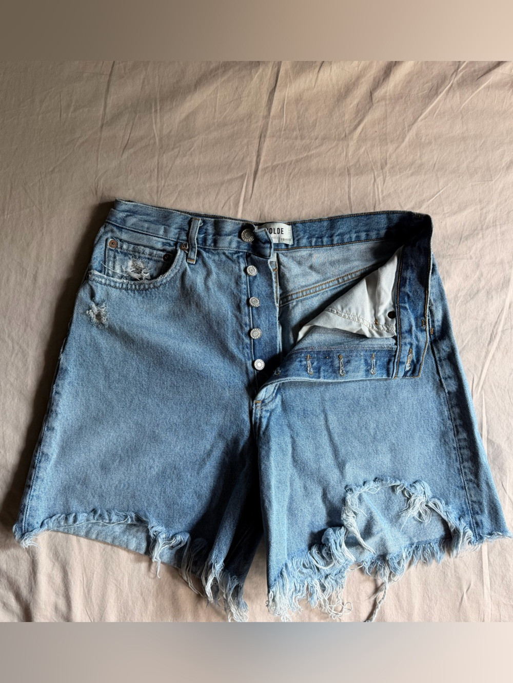 AGOLDE Stella High-Rise Denim Shorts | Poshmark