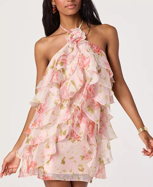 ASTR the Label Women's Halter Neck Dress - Macy's | Macy's