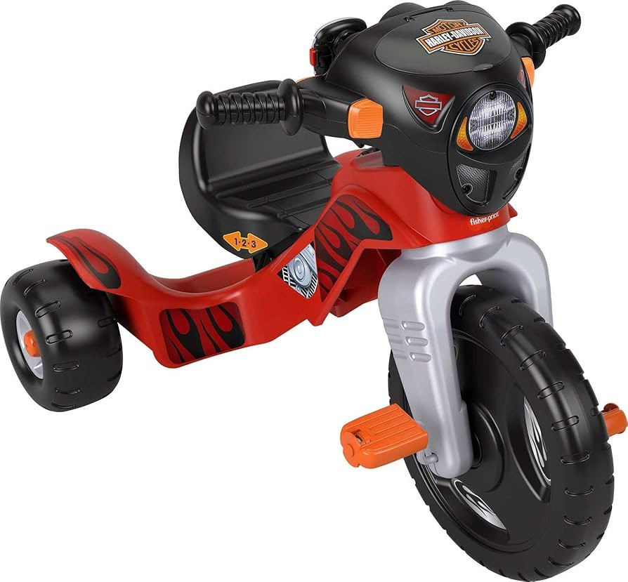 Fisher-Price Toddler Tricycle Harley-Davidson Lights & Sounds Trike, Toy Bike with Adjustable Sea... | Amazon (US)