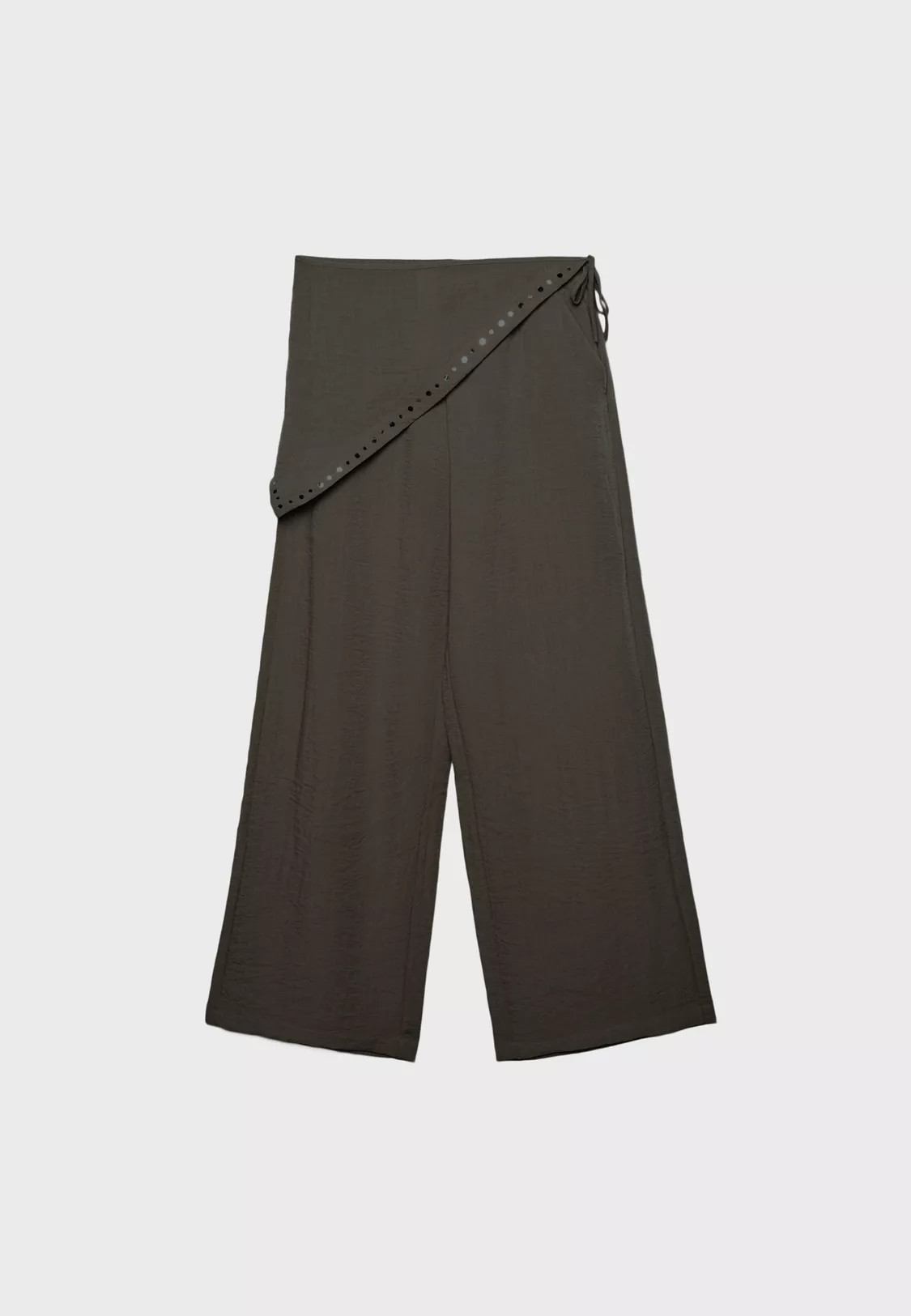 Stradivarius Pantalon tencel foulard Écru L | Stradivarius (FR)