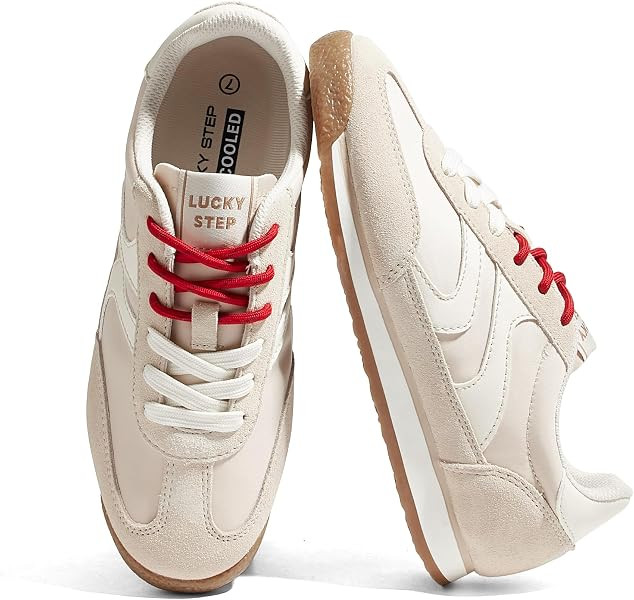 LUCKY STEP Women's Retro Fashion Sneakers | Amazon (US)