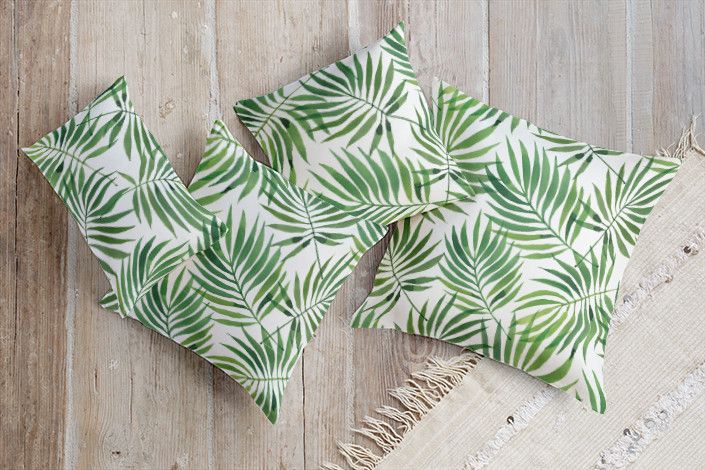 Palm Leaves Pillow by Shannon Chen | Minted | Minted