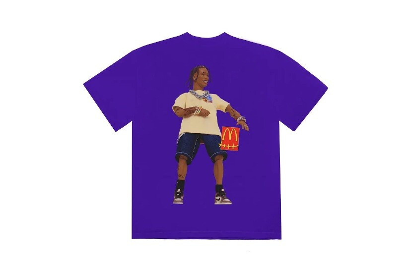 Travis Scott x McDonald’s Action Figure Tee - Purple - Medium - Brand New  | eBay | eBay US
