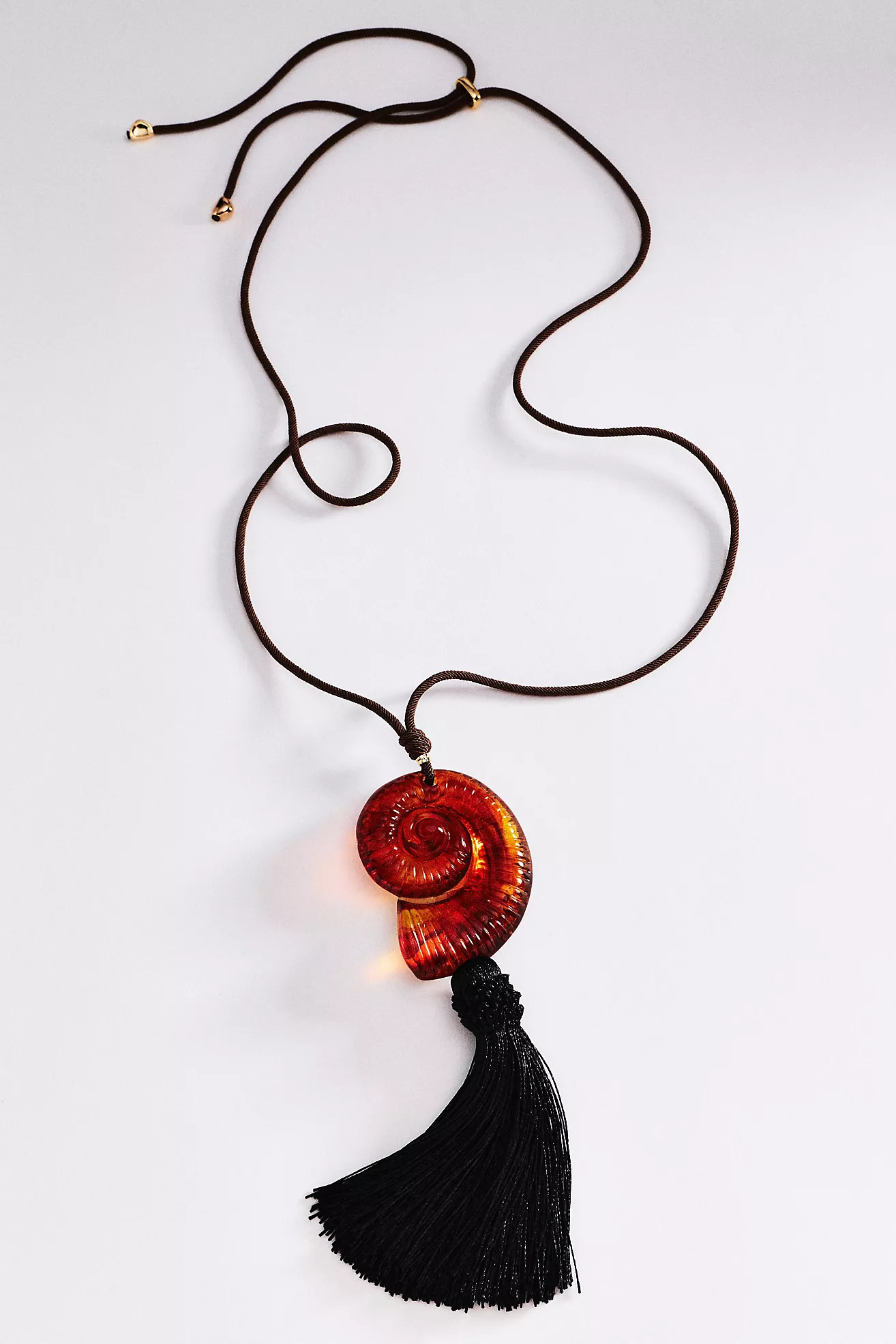 Resin Shell Tassel Necklace | Anthropologie (US)