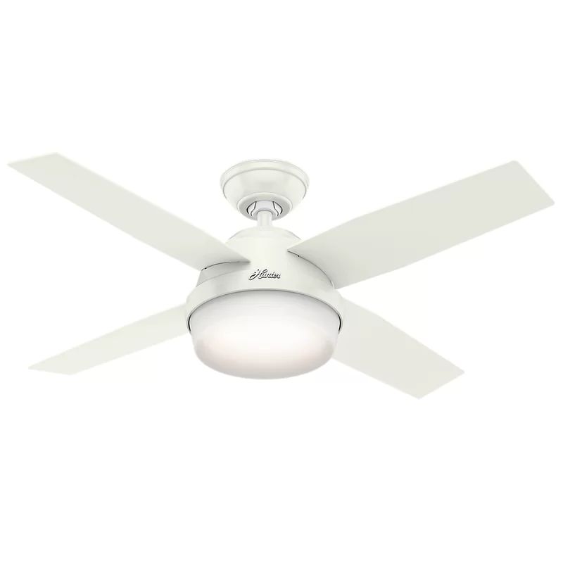 44" Dempsey with Light 4-Blade Ceiling Fan with Remote | Wayfair North America