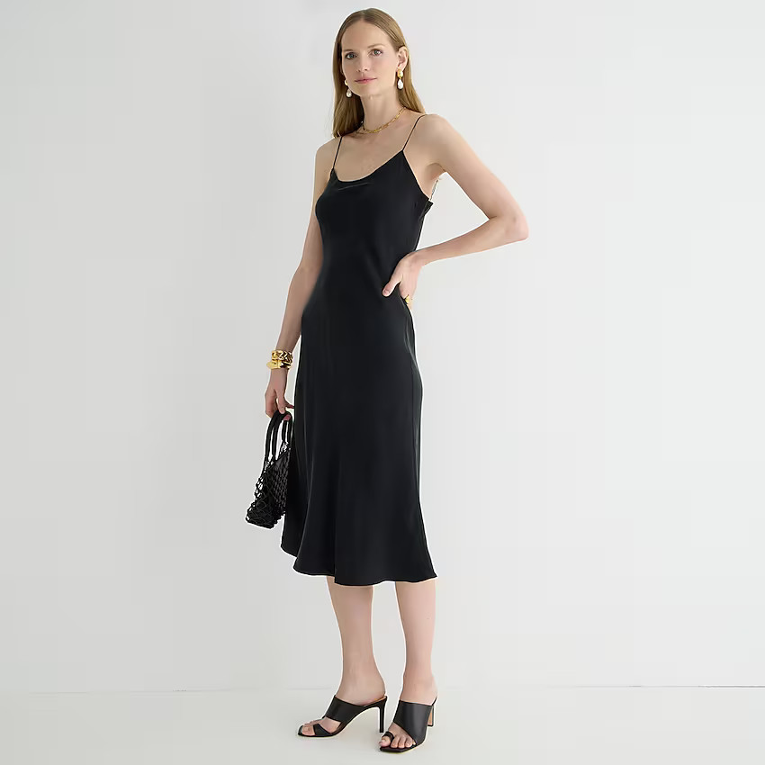 Eco cupro slip dress | J. Crew US