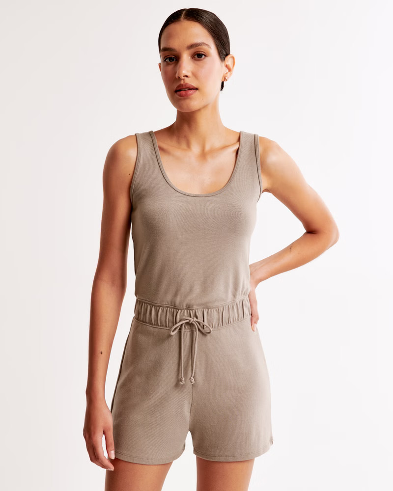 Lounge Scoopneck Romper | Abercrombie & Fitch (US)