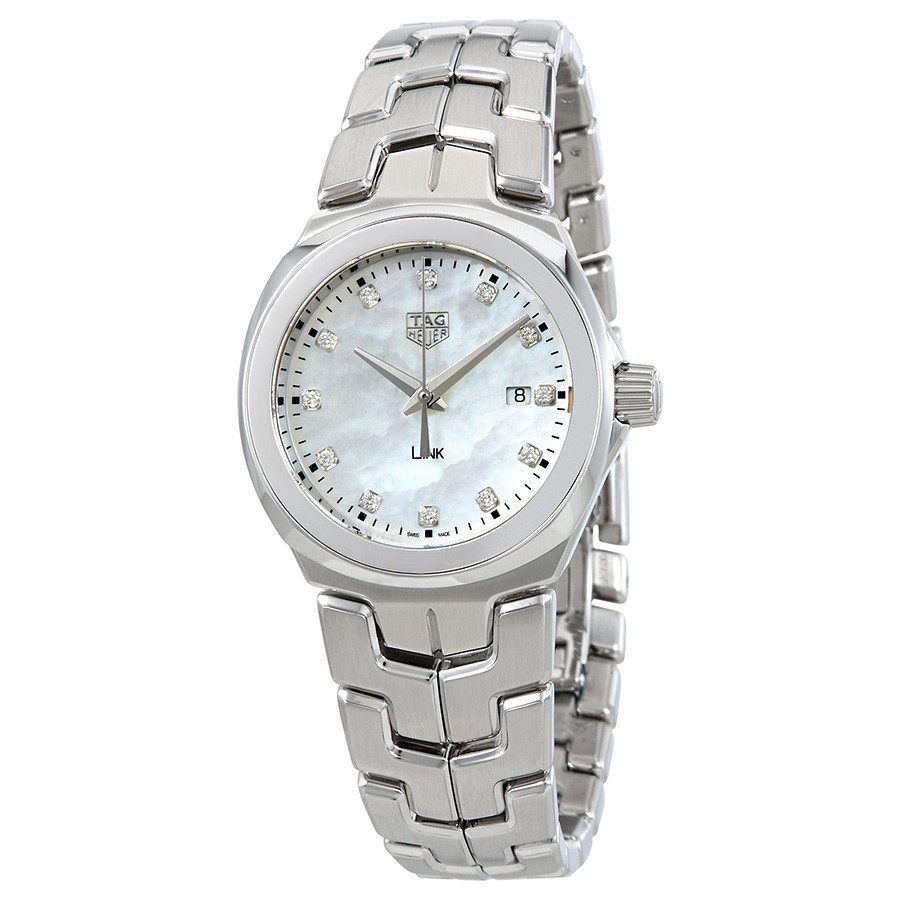 Pre-owned Tag Heuer Link Quartz Diamond Ladies Watch WBC1312.BA0600 | Jomashop.com & JomaDeals.com