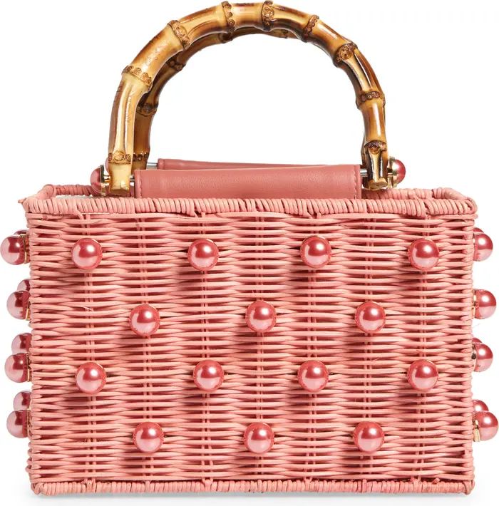 Chloe Imitation Pearl Rattan Bag | Nordstrom