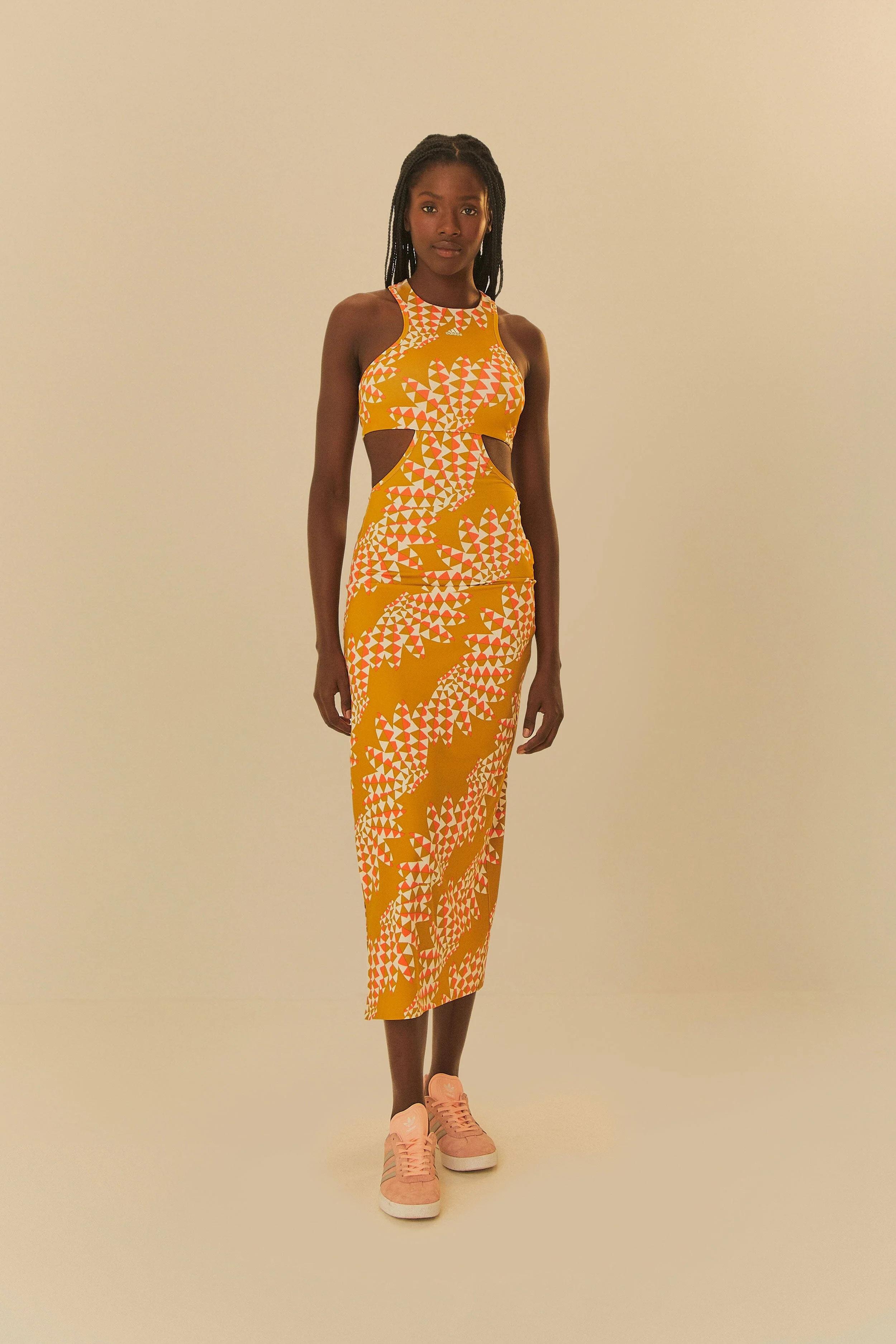 Adidas Farm Psychedelic Wave Green Dress | FarmRio (US)