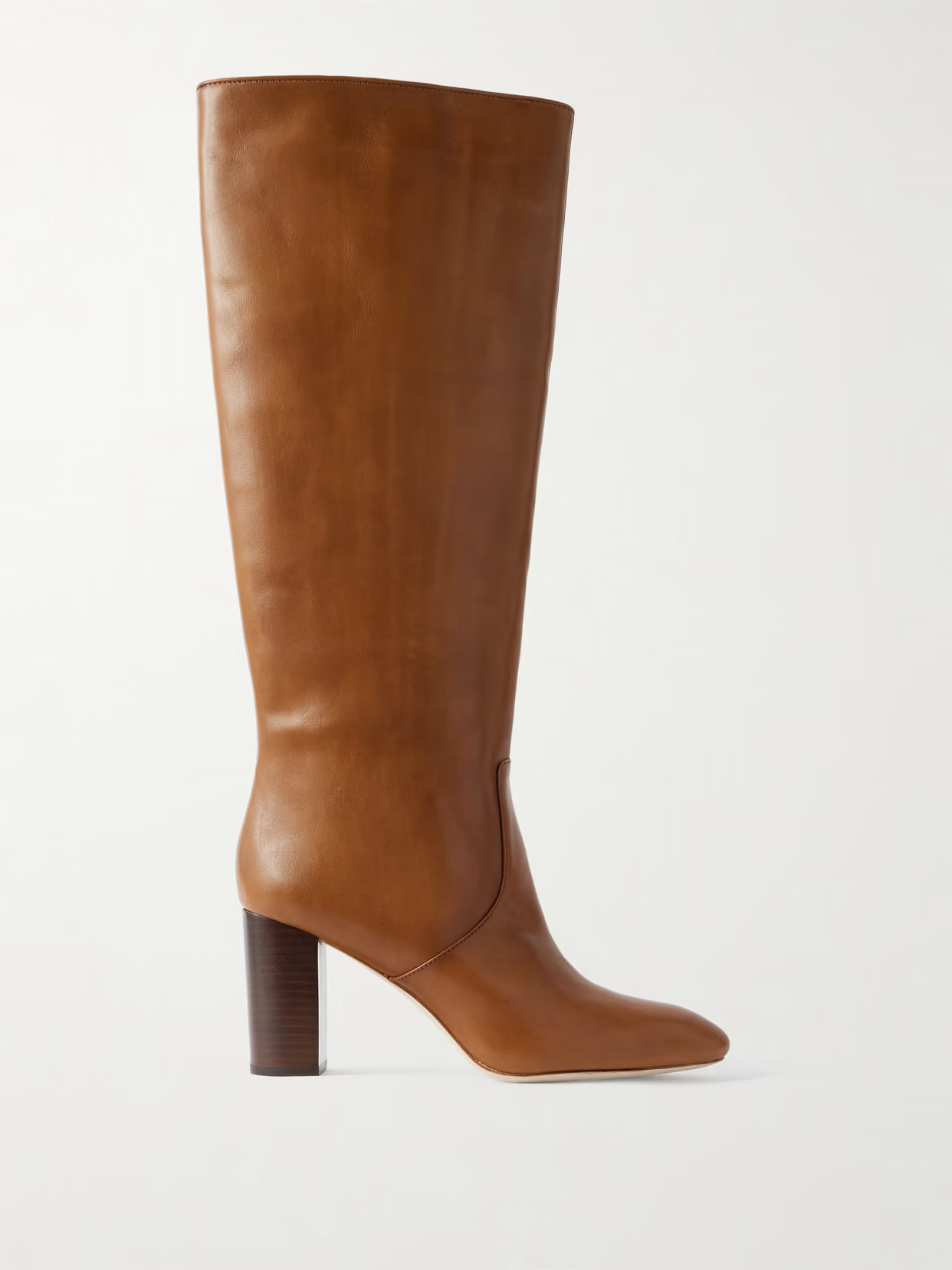 Loeffler Randall - Goldy Leather Knee Boots - Brown | NET-A-PORTER (US)