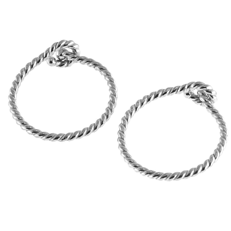 12mm 20 GA Twisted Sterling Silver Wire Hoop Huggier Piercing Cartilage Tragus Earrings Small (Tw... | Amazon (US)