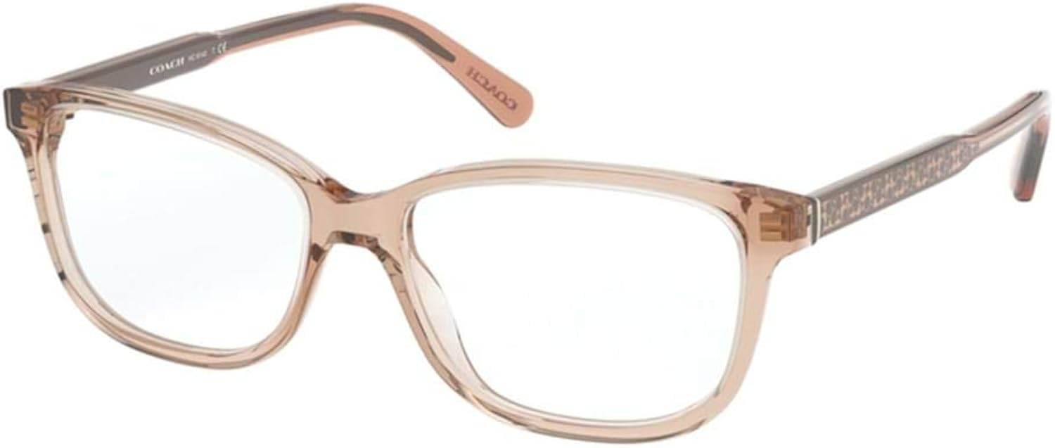 Coach HC6143 Women's Eyeglasses Transparent Peach 52 | Amazon (US)