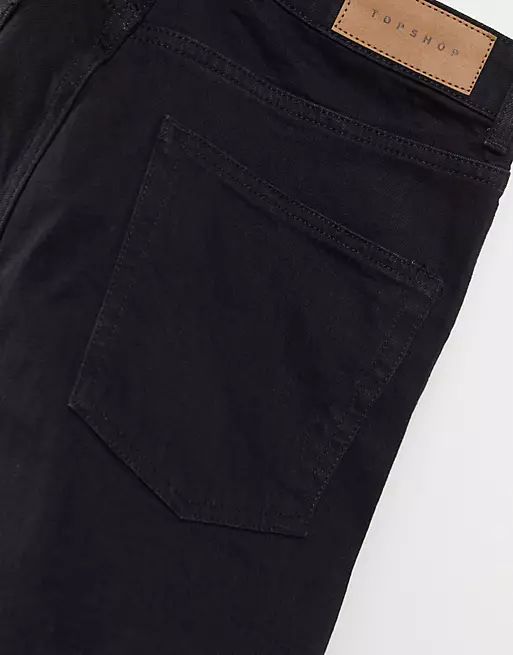 Topshop Joni premium skinny jean in clean black | ASOS (Global)