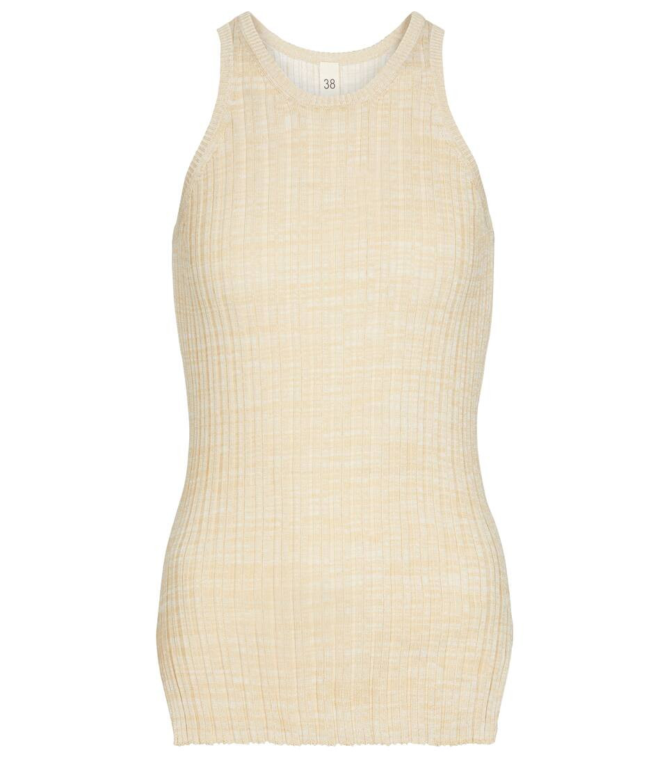 Ela M ribbed-knit silk tank top | Mytheresa (US/CA)