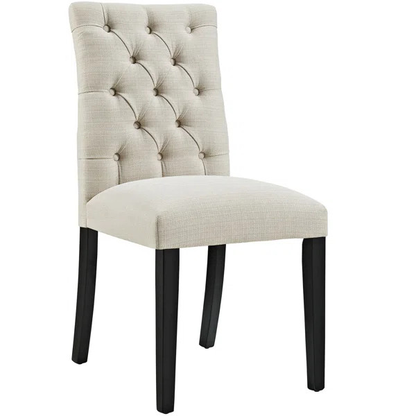 Beige Arcade Tufted Upholstered Side Chair | Wayfair North America