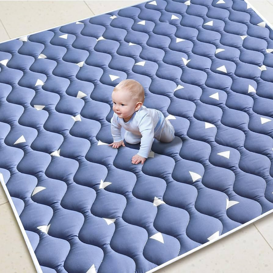 Premium Foam Baby Play Mat for Floor 47" X 47", Thicken One-Piece Crawling Mat, Non-Slip Cushione... | Amazon (US)