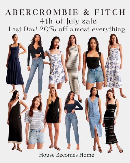 Abercrombie & Fitch 4th of July sale! 20% off almost everything! Last day! 

#LTKSaleAlert #LTKSummerSales #LTKSeasonal