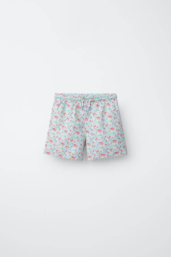 6-14 YEARS/ FLORAL SWIM SHORTS | Zara US