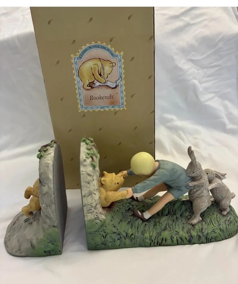 Vintage Walt Disney Charpente Winnie the Pooh Stuck in the Rabbit Hole Bookends New in Box - Etsy | Etsy (Global)