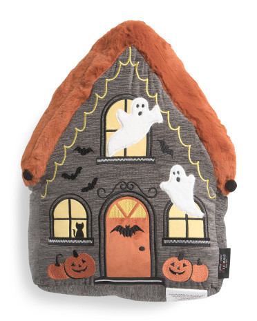 12x16 3d Haunted House Shaped Pillow | TJ Maxx