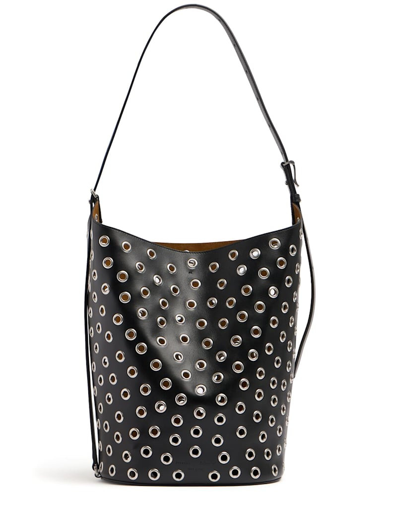 Brant studded smooth leather bucket bag | Luisaviaroma