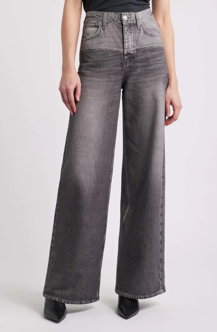 Miramar Sofie High Waist Wide Leg Cotton Terry Sweatpant Jeans | Nordstrom