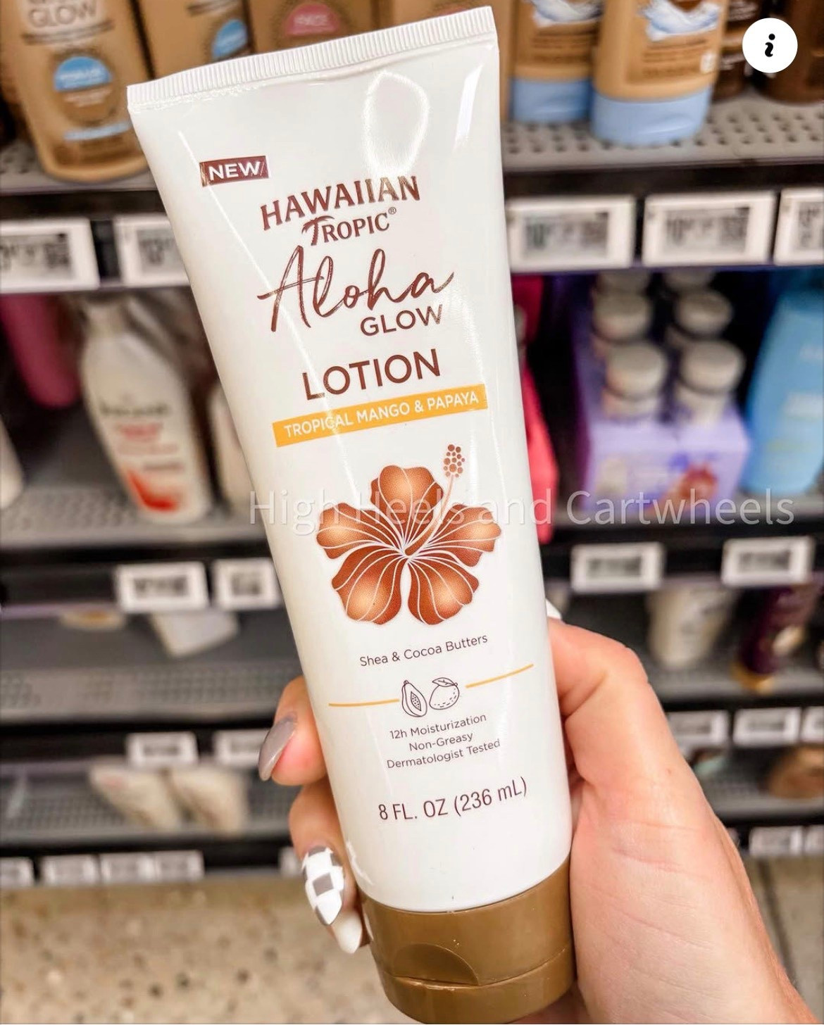 New from Hawaiian Tropic. After sun lotion and tan extender. Smells so good!