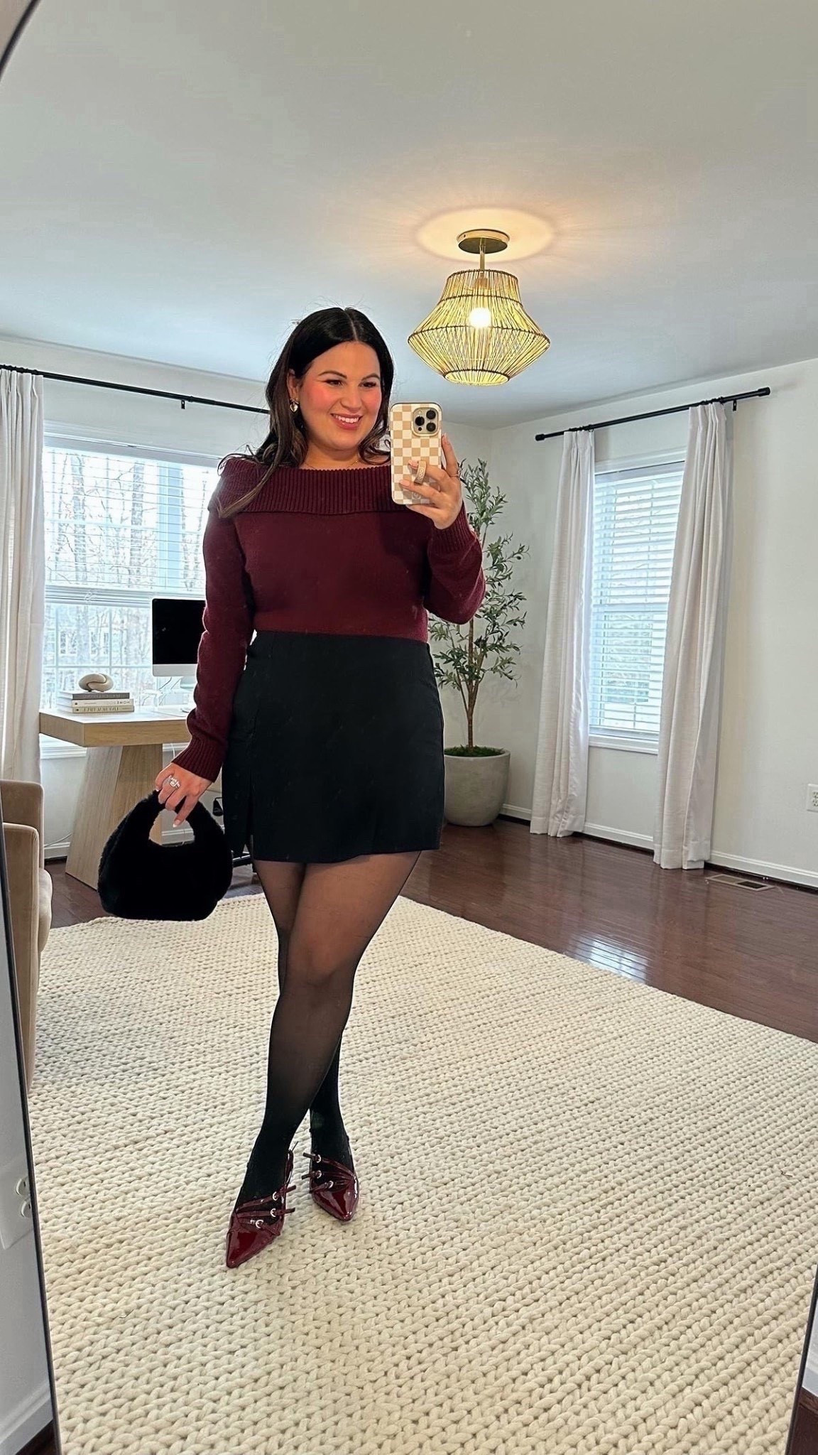 Midsize date night outfit from Amazon! 

Sweater - xl
Tights - xl
Heels - 9.5
Skort - xl plus

#LTKootd #LTKMidsize #LTKTall