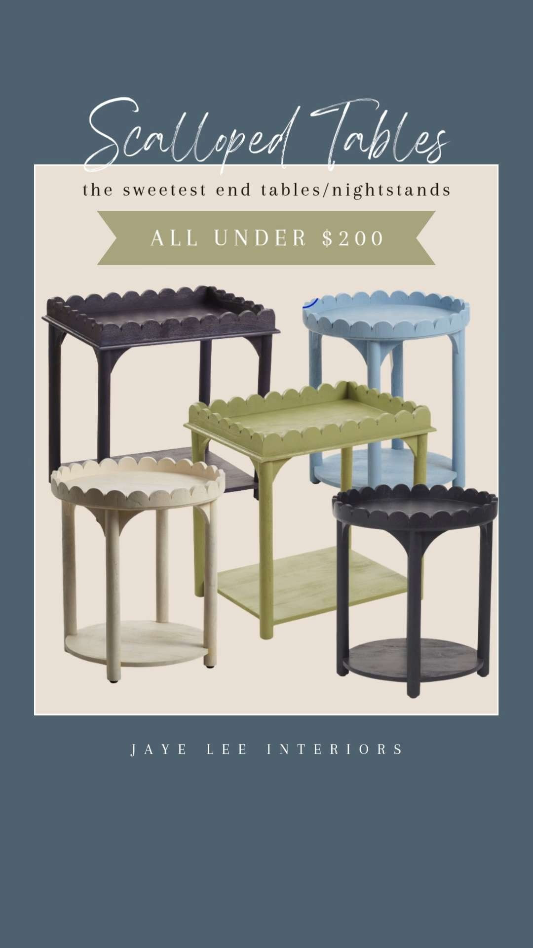 The cutest accent tables with scalloped details are at Homegoods, Marshall's and TJ Maxx! 
Would be such an adorable nightstand in a little girl's room or guest bedroom, or a sweet side table in the nursery next to your favorite rocking chair. 
#endtable #nightstand #bedroomfurniture #nurseryfurniture #nurserydesign #Babyroom #kidsbedroom #bedsidetable #scallopedfurniture #Scallopedtable #jleeinteriors 

 #LTKHome #LTKBaby #LTKKids