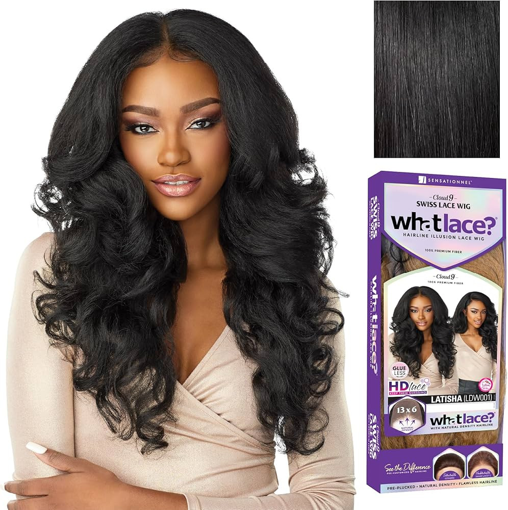 Sensationnel What Lace 13X6 Wigs - Latisha Lacefrontal Hand Tied Glueless Synthetic With Natural ... | Amazon (US)