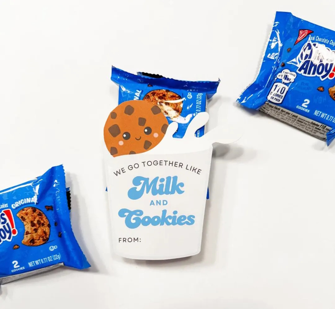 Classroom Valentine Cards, Cookie Valentines, School Valentines Printable, School Favor, Valentin... | Etsy (US)