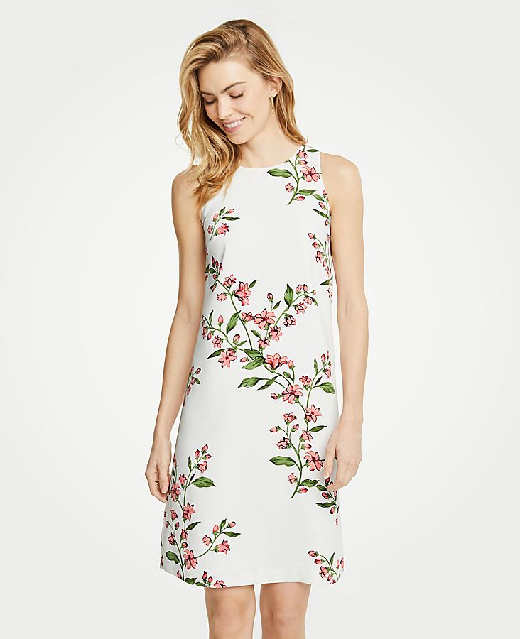 Floral Sleeveless Shift Dress | Ann Taylor (US)