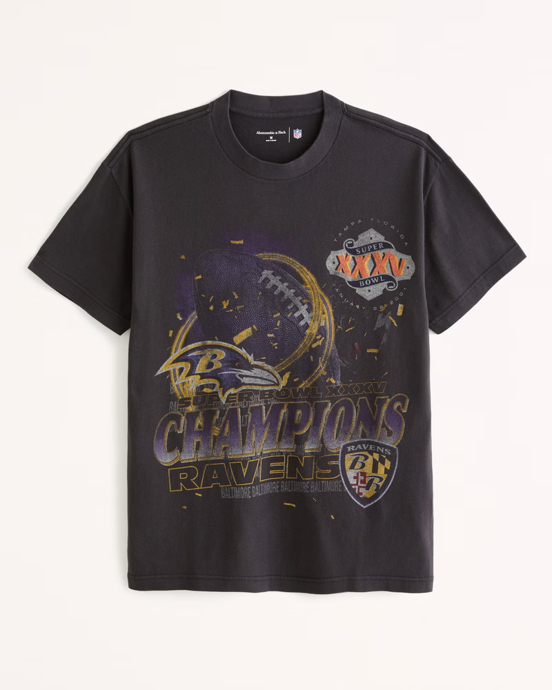 Men's Baltimore Ravens Graphic Tee | Men's Tops | Abercrombie.com | Abercrombie & Fitch (US)