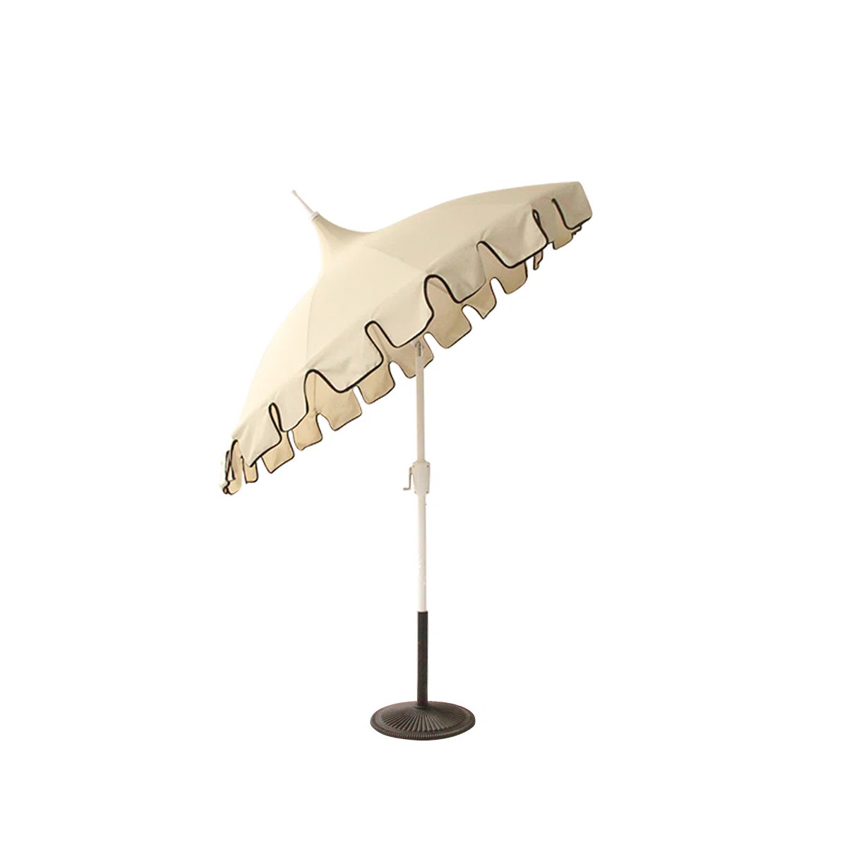 Lillie 7.5ft Pagoda Scalloped Market Umbrella | Wayfair North America