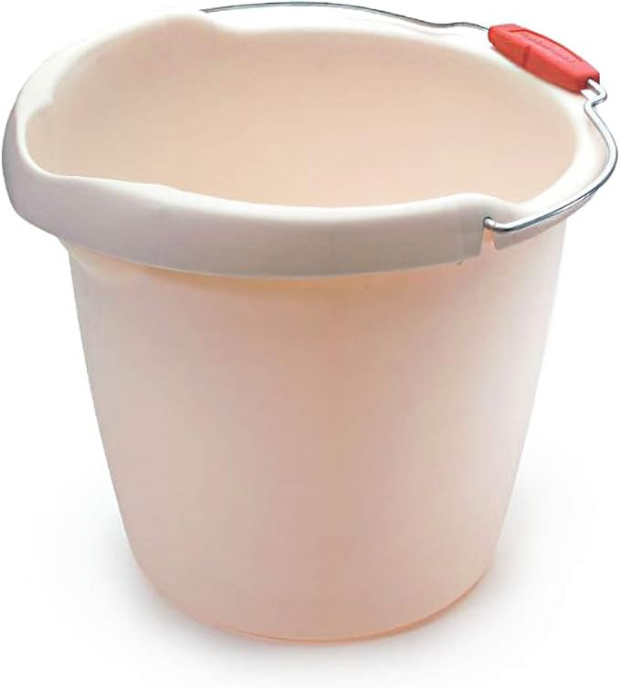 Rubbermaid Roughneck Heavy-Duty Utility Bucket, 15-Quart, Bisque, Sturdy Pail Bucket Organizer Ho... | Amazon (US)