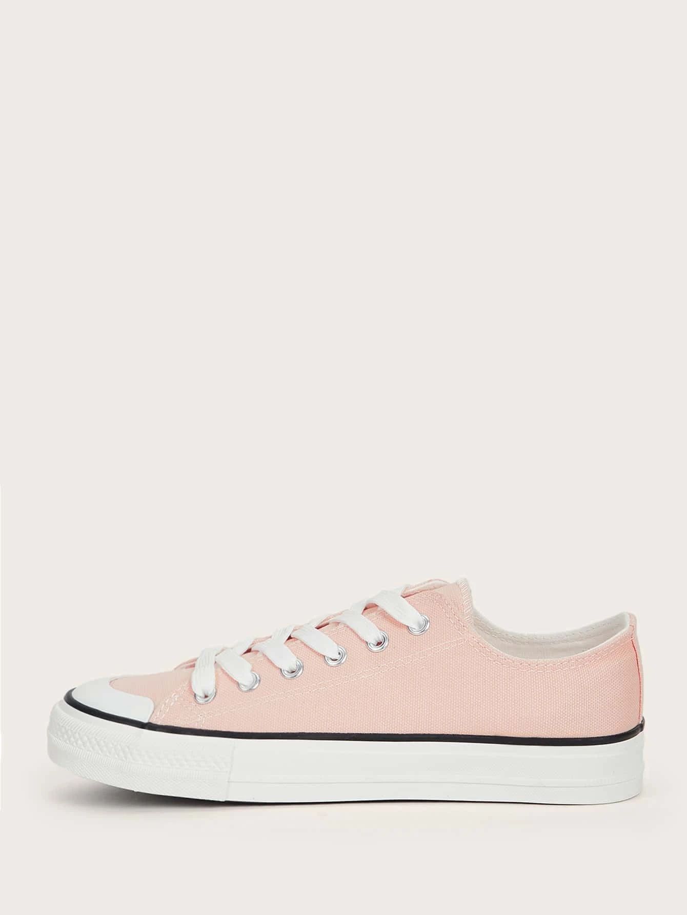 Lace Up Front Canvas Shoes | SHEIN