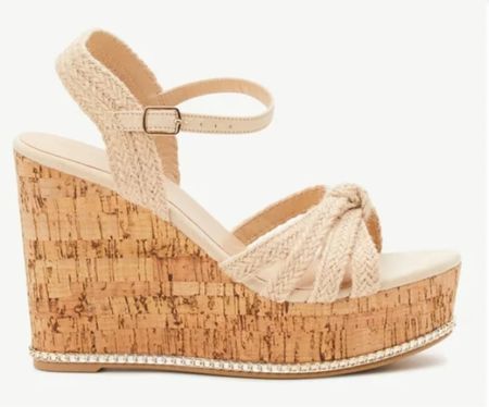 Wedge beige sandals for summer. 

#sandals


#LTKfindsunder50 #LTKshoecrush