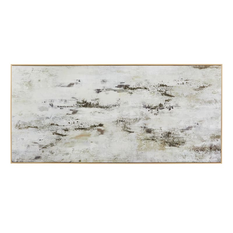 Neutral Abstract Canvas Wall Art, 60x28 | At Home