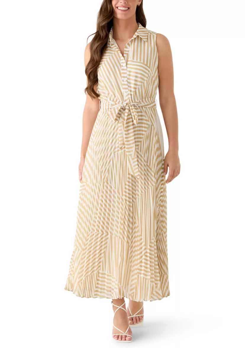 Women's Sleeveless Chiffon Shirtdress | Belk