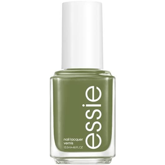 essie nail polish, ferris of them all collection, muted khaki-green nail color with a cream finis... | Amazon (US)