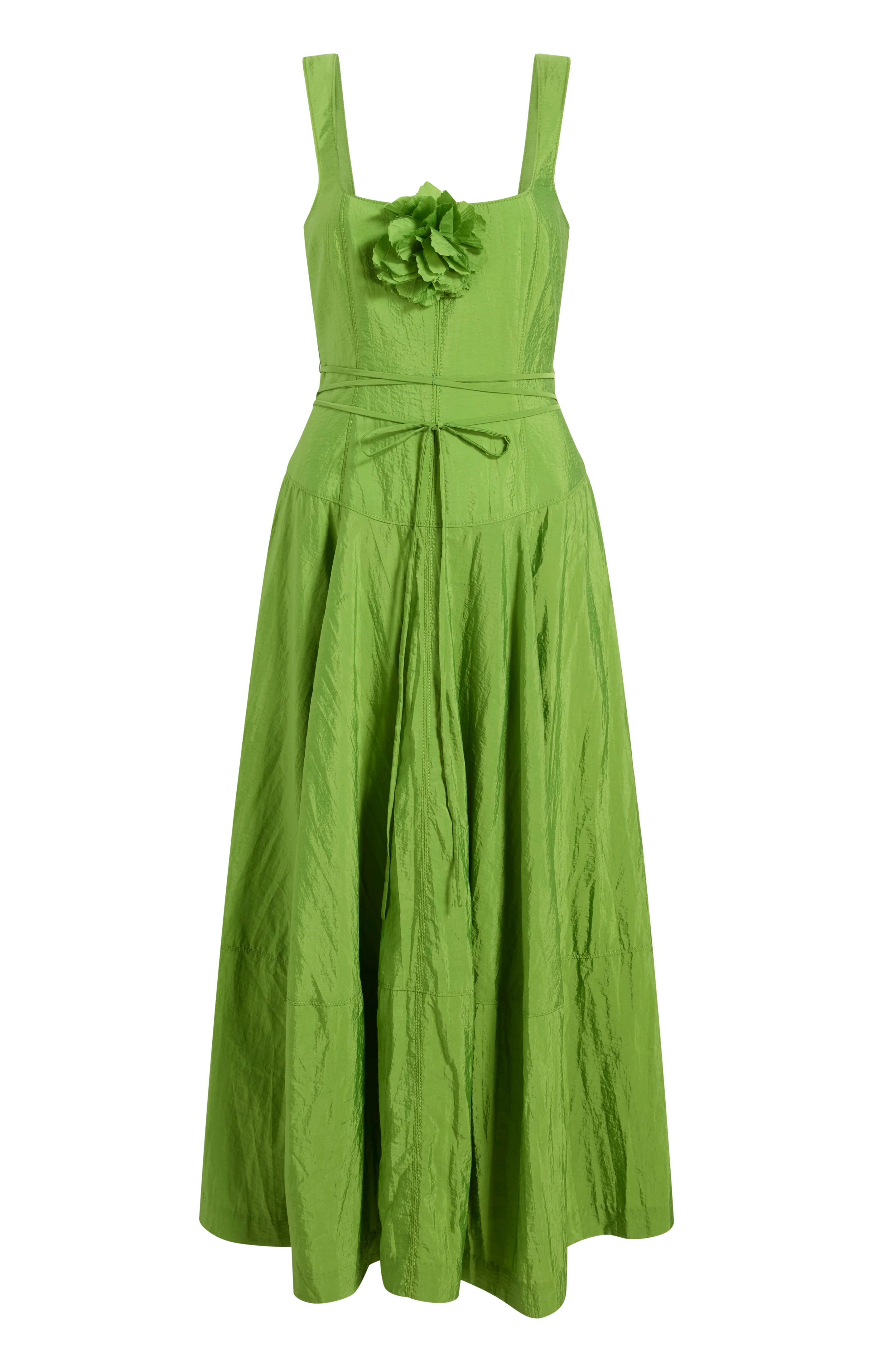 Flower Joisian Dress 10 / Salted Lime | Cinq à Sept