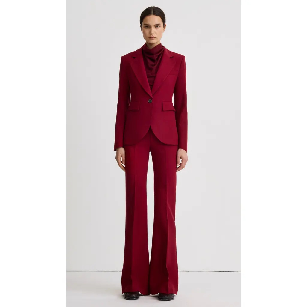 Smythe Seamed Blazer in Garnet Fleck at Nordstrom, Size 8 | Nordstrom
