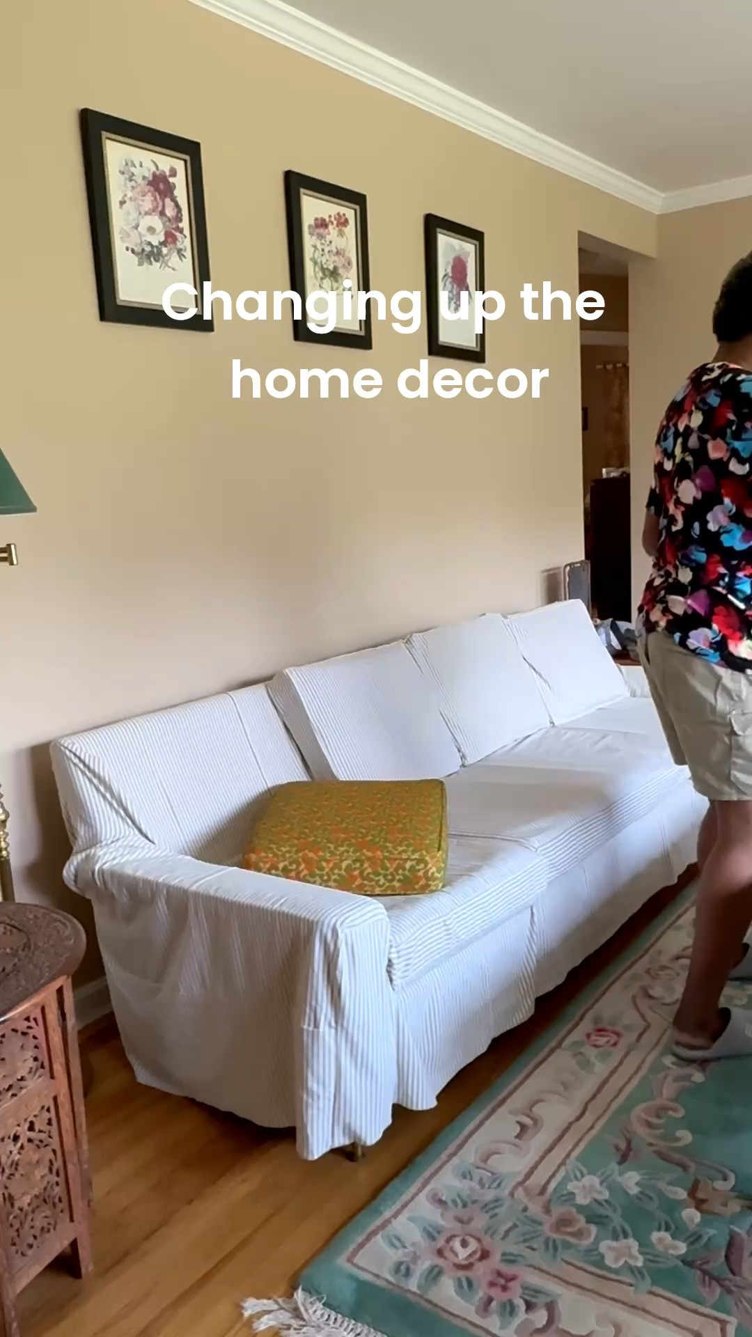 One of the easiest and most cost effective ways to change your home decor is by using slipcovers. I made these myself, but there are many options for buying ready made ones.

#LTKHome #LTKSeasonal #LTKvlog